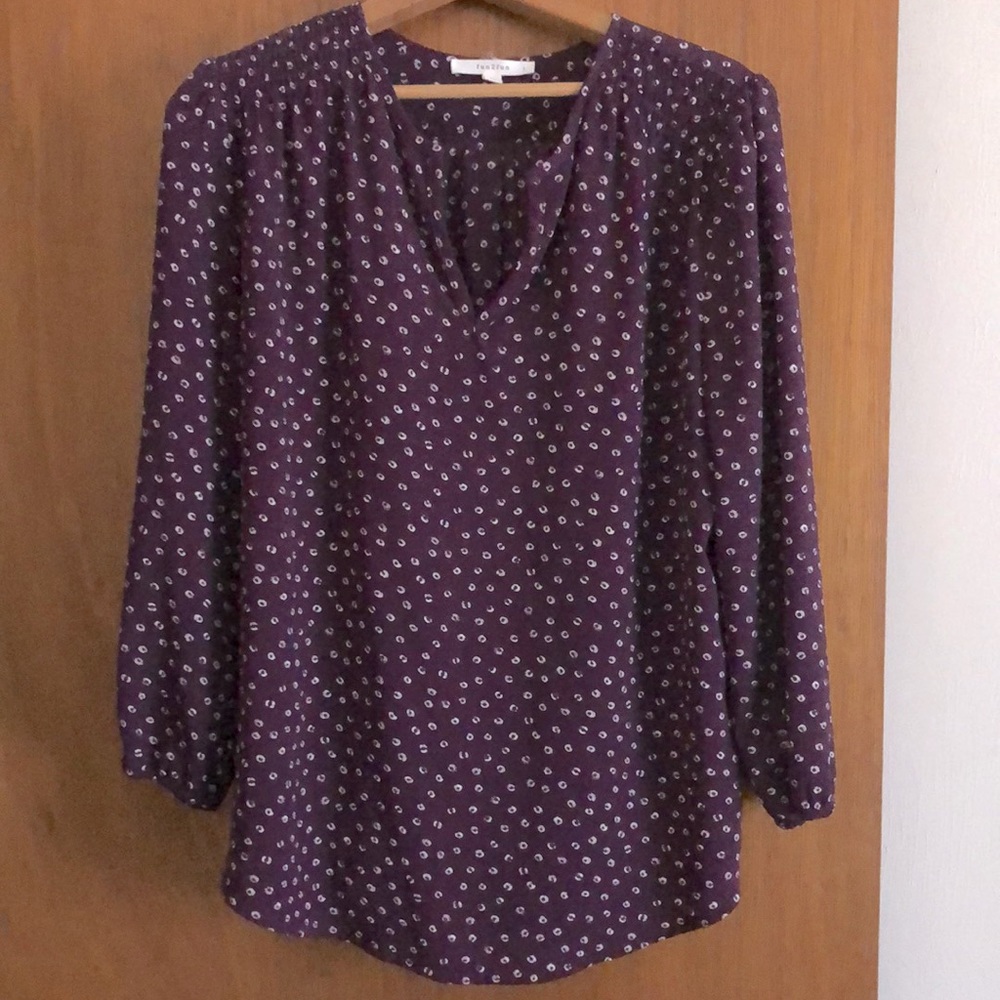 Flirty purple blouse